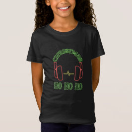 Weihnachts-Neon-Kopfhörer-T - Shirt