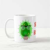 Weihnachts Nerd Bulb Fun Custom Holiday Joy Kaffeetasse (Links)