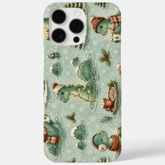 Weihnachts-Nessie Loch Ness Monster Cozy Kryptiden Case-Mate iPhone Hülle (Rückseite)