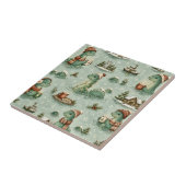 Weihnachts-Nessie Loch Ness Monster Cozy Kryptiden Fliese (Seite)