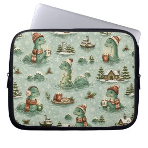 Weihnachts-Nessie Loch Ness Monster Cozy Kryptiden Laptopschutzhülle