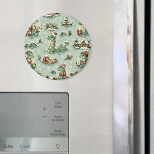 Weihnachts-Nessie Loch Ness Monster Cozy Kryptiden Magnet