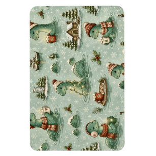 Weihnachts-Nessie Loch Ness Monster Cozy Kryptiden Magnet