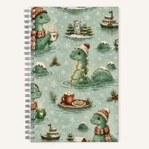 Weihnachts-Nessie Loch Ness Monster Cozy Kryptiden Notizblock
