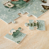 Weihnachts-Nessie Loch Ness Monster Cozy Kryptiden Puzzle (Seite)