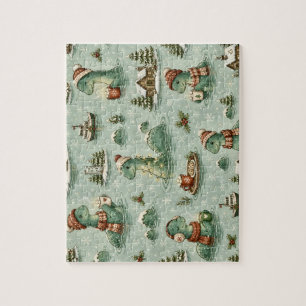 Weihnachts-Nessie Loch Ness Monster Cozy Kryptiden Puzzle