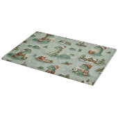 Weihnachts-Nessie Loch Ness Monster Cozy Kryptiden Schneidebrett (Ecke)