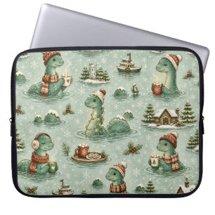 Weihnachts-Nessie Loch Ness Monster Gemütlich Kryp Laptopschutzhülle