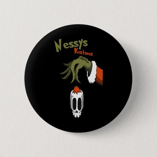 Weihnachts-Nessy Button (Vorderseite)