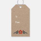 Weihnachts-Nest-Puppe Red Geschenkanhänger (Rückseite)