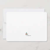 Weihnachts-Neugeborenes-Foto Geburtsankündigung Ankündigung (Rückseite)