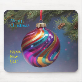 Weihnachts-Neujahr-Arbeitermousepad Mousepad