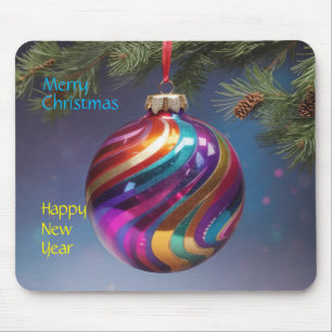 Weihnachts-Neujahr-Arbeitermousepad Mousepad