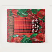 Weihnachts-Neujahr Ballon Foto Stand Hintergrund Wandteppich (Vorderseite (Horizontal))