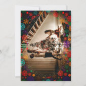 Weihnachts-Neujahrsdusche Brunch Party Einladung (Rückseite)