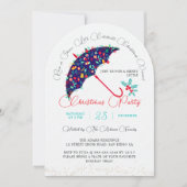 Weihnachts-Neujahrsdusche Brunch Party Einladung (Vorderseite)