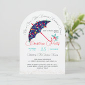 Weihnachts-Neujahrsdusche Brunch Party Einladung (Stehend Vorderseite)