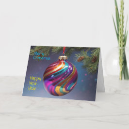 Weihnachts-Neujahrskarte Karte