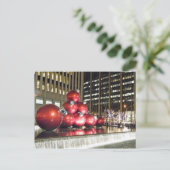 Weihnachts-New York-City-Foto Postkarte (Stehend Vorderseite)
