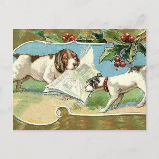 Weihnachts-News Feiertagspostkarte (Vorderseite)