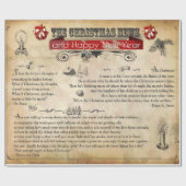 Weihnachts-News Glossy Wrapping Paper, 30" x 6' Geschenkpapier (Flach)