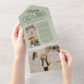 Weihnachts-Newsletter der Familie Weihnachten Weih All In One Einladung (Abreißen)