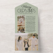 Weihnachts-Newsletter der Familie Weihnachten Weih All In One Einladung (Innen Boden)