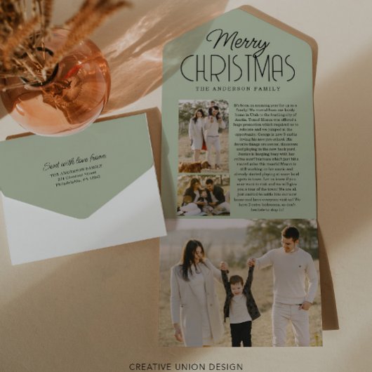 Weihnachts-Newsletter der Familie Weihnachten Weih All In One Einladung