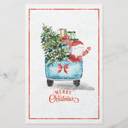 Weihnachts-Newsletter der Weihnachtsfamilie - Ihr Briefpapier (Rückseite)