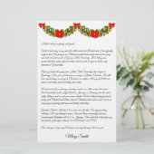 Weihnachts-Newsletter der Weihnachtszeit der Weihn Briefpapier (Stehend Vorderseite)