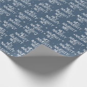 Weihnachts-NICE-NAUGHTY-Text auf den Sternen Geschenkpapier (Ecke)