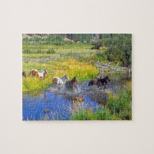 Weihnachts-Nichte. Jigsaw Puzzle (Horizontal)