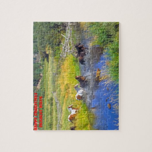 Weihnachts-Nichte. Puzzle (Vertikal)