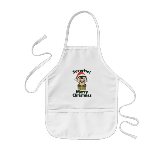Weihnachts-Niedlich-Babygeschenk Kinderschürze (Vorne)