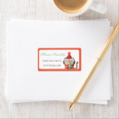 Weihnachts-Niedlich-Cat-Adressetiketten Adressaufkleber (Insitu)