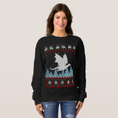 Weihnachts Niedlich Dragon Ugly Sweater Xmas Sweatshirt (Vorne ganz)