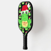 Weihnachts Niedlich Frog Weihnachtsmannmütze Muste Pickleball Schläger (Links)