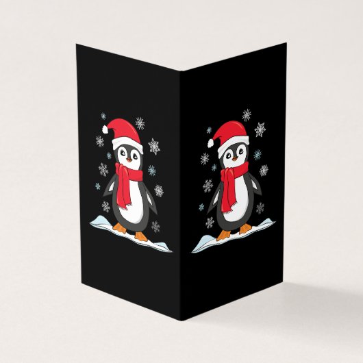 Weihnachts-Niedlich-Pinguin (Vorderseite)