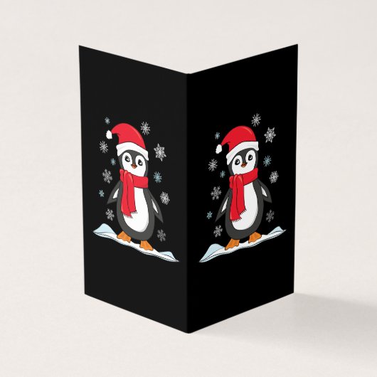 Weihnachts-Niedlich-Pinguin (Vorderseite)