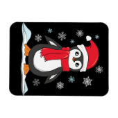 Weihnachts-Niedlich-Pinguin Magnet (Horizontal)