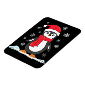 Weihnachts-Niedlich-Pinguin Magnet (Linke Seite)