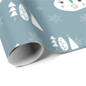 Weihnachts-Niedlich-Rentier Geschenkpapier (Rolleneckpunkt)