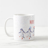 Weihnachts-Niedlich-Tanzpinguine Kaffeetasse (Links)