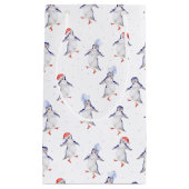 Weihnachts Niedlich Tanzpinguine Muster Kleines Ge Kleine Geschenktüte (Vorderseite)