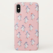 Weihnachts Niedlich Tanzpinguine Pattern Case-Mate iPhone Hülle (Rückseite)