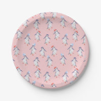 Weihnachts Niedlich Tanzpinguine Pattern