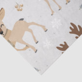 Weihnachts-Niedliche Hirschserie - Design 1 Seidenpapier (Ausschnitt)
