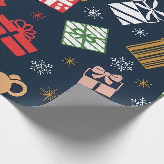 Weihnachts-Niedliche Ratten & Chipmunks Dekoration Geschenkpapier (Ecke)