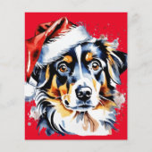 Weihnachts-niedlicher Welpe (Vorderseite)