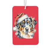 Weihnachts-niedlicher Welpe Autolufterfrischer (Rückseite)